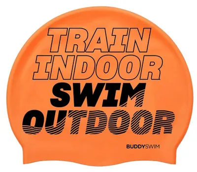 Produktbild von Buddyswim Tso Badekappe Orange  Orange One Size