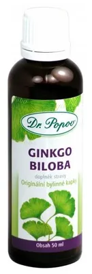 Obrázok produktu pre Bylinné kvapky - Ginkgo Biloba - 50ml