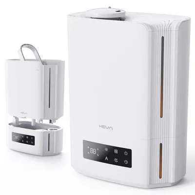 Zdjęcie produktu dla HEVA MILO Nawilżacz powietrza ultradźwiękowy 360° Aromaterapia Timer Biały