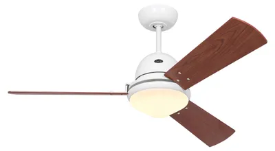 Immagine prodotto di Ventilatore da soffitto con luce e telecomando Libeccio 120 cm Bianco