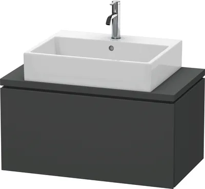 Produktbild von Konsolenunterschrank L-CUBE 400x820x477mm graphit matt graphit matt