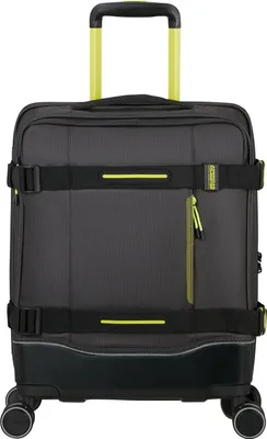 Zdjęcie produktu dla American Tourister Trolley Urban Track Spinner TSA Coated Black / Lime czarny 55 cm