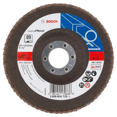 Obrázek produktu pro Lamelový kotouč X551 Expert for Metal, úhlový, 125 mm, 80, skleněná tkanina