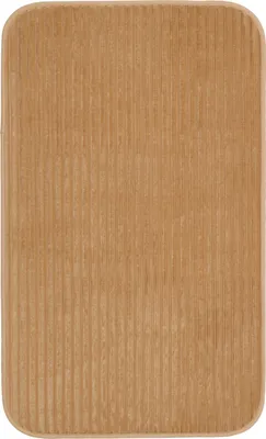 Zdjęcie produktu dla Mata łazienkowa – kolor taupe – 70 x 120 cm – poliester – imitacja sztruksu