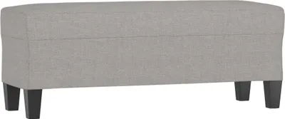 Produktbild von Sitzbank Hellgrau 100x35x41 cm Stoff