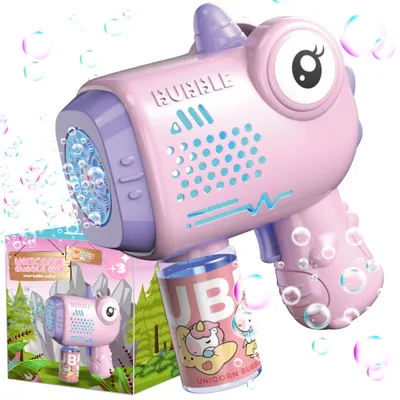 Zdjęcie produktu dla Pistolet do baniek, maszyna do baniek, wytwornica + płyn EINHORN | EVI