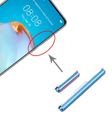Produktbild von Power Button für Huawei P40 Blau On Off Volume Reparatur Ersatzteil Schalter