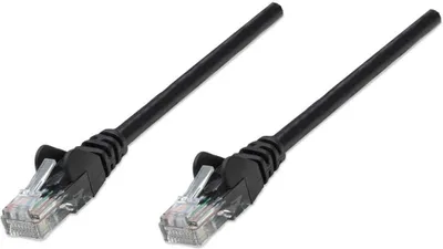 Produktbild von INTELLINET Patchkabel RJ45 U/UTP Cat5e 5.0m Hebelschutz schw
