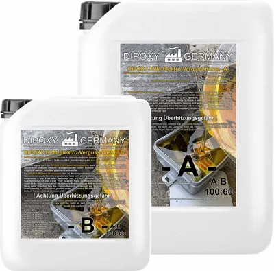 Produktbild von Elektrovergussmasse Epoxidharz IP68 & IP69 bis 1000 Volt, 640g braun-transluzent (durchsichtig)  wasserdicht für Abzweigdosen