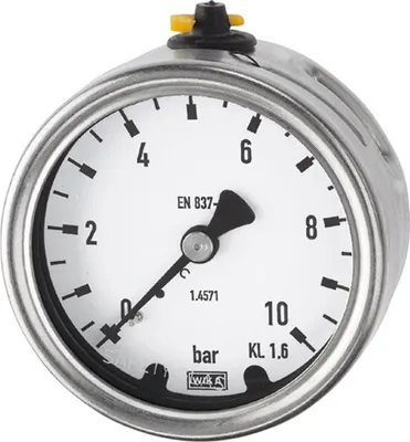 Immagine prodotto di Manometro Riegler, acciaio inox, G 1/4 posteriore centrato, 0 - 6,0 bar, Ã˜ 63