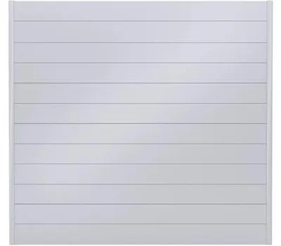 Produktbild von Zaun Hauptelement ALBERTS Palitio Profilhöhe 15 cm 180 x 180 cm weißalu