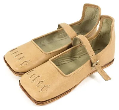 Produktbild von Kuhmaulschuhe Renaissance Schuhe 16. Jahrhundert Naturbraun Gr. 36