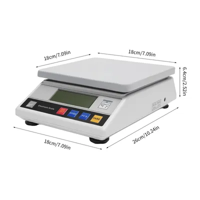 Obrázek produktu pro Počítací váha Kuchyňská váha Kovové váhy s LCD displejem 13 jednotek Přesná váha Digitální váha Přesná váha Laboratorní váha 7,5 kg/0,1 g Potravinářské šperky