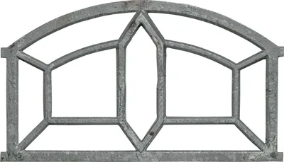 Produktbild von Fenster grau Stallfenster Eisenfenster Scheunenfenster Eisen 89cm Antik-Stil (o)