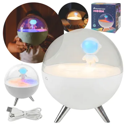 Produktbild von Mary's LED-Nachtlicht Mond weiß, Lampe fürs Kinderzimmer, USB-steuerbare RGB-Beleuchtung