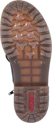 Produktbild von Rieker Damen Stiefelette Schnürboot Reißverschluss transparente Sohle 78240, Größe:39 EU, Farbe:Schwarz