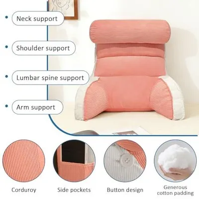 Image de Coussin de lecture avec dossier pour lit et canapé