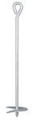Immagine prodotto di Alberts 204945 Ancoraggio a terra da avvitare, zincato a caldo, lunghezza totale 525 mm, set da 4