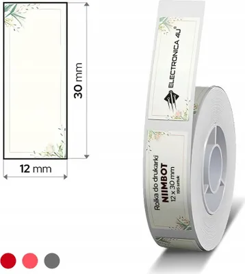 Produktbild von Selbstklebende Etiketten Thermosticker Niimbot D11 D110 D101 H1S 12x30