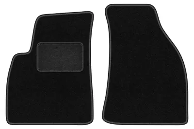 Image de Tapis avant en moquette pour Hyundai SantaFe I 2000-2006 (SUV) – 2 pièces, noirs, sur mesure – Wielganizator LUX