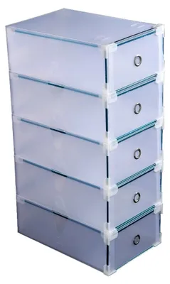 Produktbild von Schuhaufbewahrung Schuh Box Schuhe Schuhbox Schuhkasten Schuhkarton 5 St LWA190-5X