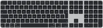Produktbild von Apple Magic, Verkabelt & Kabellos, USB + Bluetooth, QWERTY, Schwarz