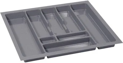 Obrázek produktu pro Praktický organizér na příbory, 1 ks, bílý/stříbrný, plast