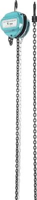 Immagine prodotto di Paranco a catena manuale - Paranco a catena - Capacità di carico 1 t (1000 kg) - Altezza di sollevamento 6 m - Acciaio al manganese G80 - Catena 6 mm, a 1 filo - Verde
