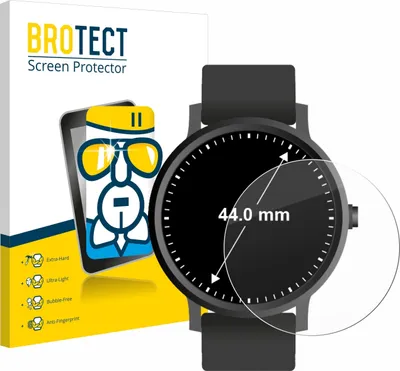 Produktbild von BROTECT Schutzglas für Armbanduhren (Kreisrund, ø: 44 mm) Schutzfolie Panzer Folie Glas Display Schutz klar