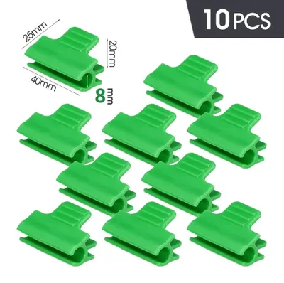 Immagine prodotto di Graffette per serre - Graffette in plastica per teli di serra - 8 mm - confezione da 10