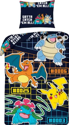 Immagine prodotto di pokemon charizard Bettbezug 140 x 200 cm (70 x 90 cm) Poliestere