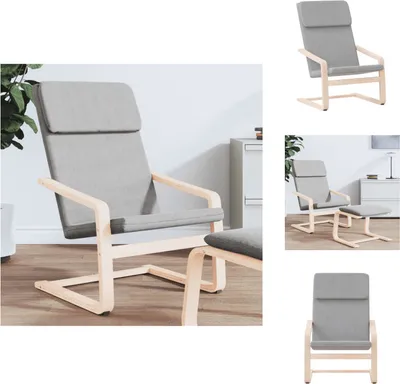 Obrázok produktu pre vidaXL Relax kreslo svetlo sivá látka - Kreslo