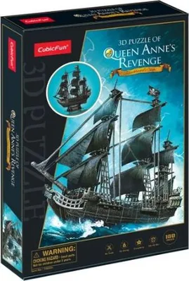 Image de Cubic Fun CUBICFUN 3D puzzle The Queen Anne´s Revenge