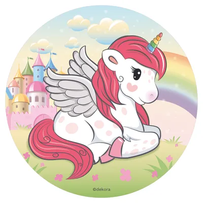 Obrázek produktu pro Jedlý papír kouzelný jednorožec Unicorn 20cm