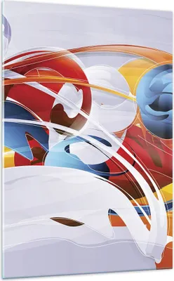 Produktbild von Bilder auf glas - Einteilig - Abstraktion modern - 70x100cm - Glasbilder - Wandbilder - Bilder - zum Aufhängen bereit - Wanddekoration aus Glas - Glas Bilder - Wandbild auf Glas - GPA70x100-3529