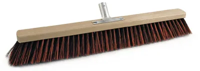 Produktbild von Sorex Besen Arenga / Elaston Länge 600mm 5Reihen mit Metallstielhalter Flachholz - 26721