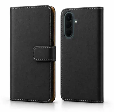 Produktbild von Handy Tasche für Samsung Galaxy A37 5G Schutzhülle Bookstyle Etui Klapphülle Wallet Flip Cover Case Schwarz