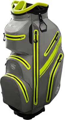 Produktbild von Wilson Staff Exo Dry – Wasserfeste Golftasche – Cartbag – Grau Gelb
