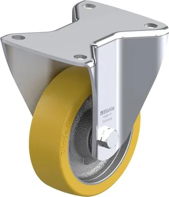 Produktbild von Blickle BH-GTH 125K-3, Rolle, 1375 kg, Silber, Fixed wheels, Thermoplastische Polyurethane (TPU), 12,5 cm