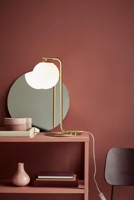 Obrázok produktu pre Zakrivená stolová lampa Nordlux Grant brass E14