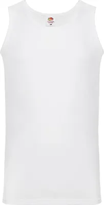 Produktbild von Fruit of the Loom 61-098-0 | Athletic Vest Tank Top Herren T-Shirt - Farbe: White - Größe: L