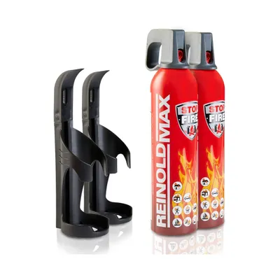 Produktbild von REINOLD MAX Feuerlösch-Spray "STOP FIRE" + 2 Halterungen