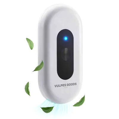Produktbild von Vulpes Goods® atzentoilette Geruchsentferner, Katzenklo-Geruchsentferner, Air Eliminator, Aktiver Sauerstoff, Ozon & Ionen, Für alle Katzenstreu, Weiß
