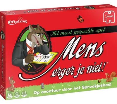 Zdjęcie produktu dla Mens Erger Je Niet 19856, Gra planszowa, Wyścig, 6 lat(a), 30 min, 30 min