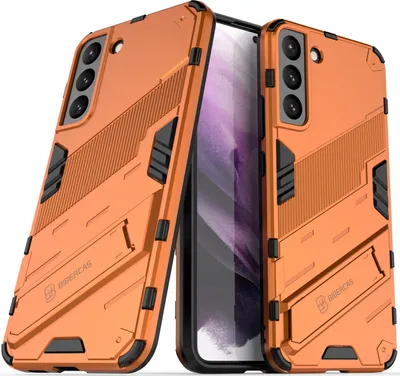 Produktbild von Armor Hülle für Samsung Galaxy S22+ 5G, Hybrid PC TPU Bumper Stoßfestes Schutzhülle mit Standfunktion Weiß