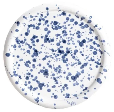 Produktbild von HOMLA WILORA Essteller gepunktet navy blau 26 cm