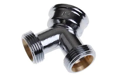 Immagine prodotto di UNIVERSEEL - Raccordo a Y da 3/4" - Cromato - 10006036