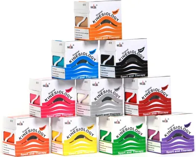 Produktbild von Nasara Kinesiology Tapes als Vorteilsbundle : 12er - Alle Farben Was?: 12er - Alle Farben