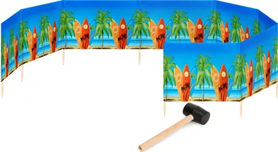 Produktbild von Garronda Strand Windschutz Sichtschutz 12m lang plus Gummihammer GAEX001
