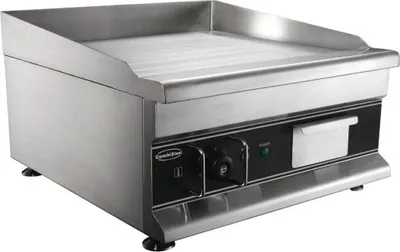 Produktbild von Elektrische Grillplatte, Chrom, glatte Grillfläche, 3 kW, 500x520x310 mm